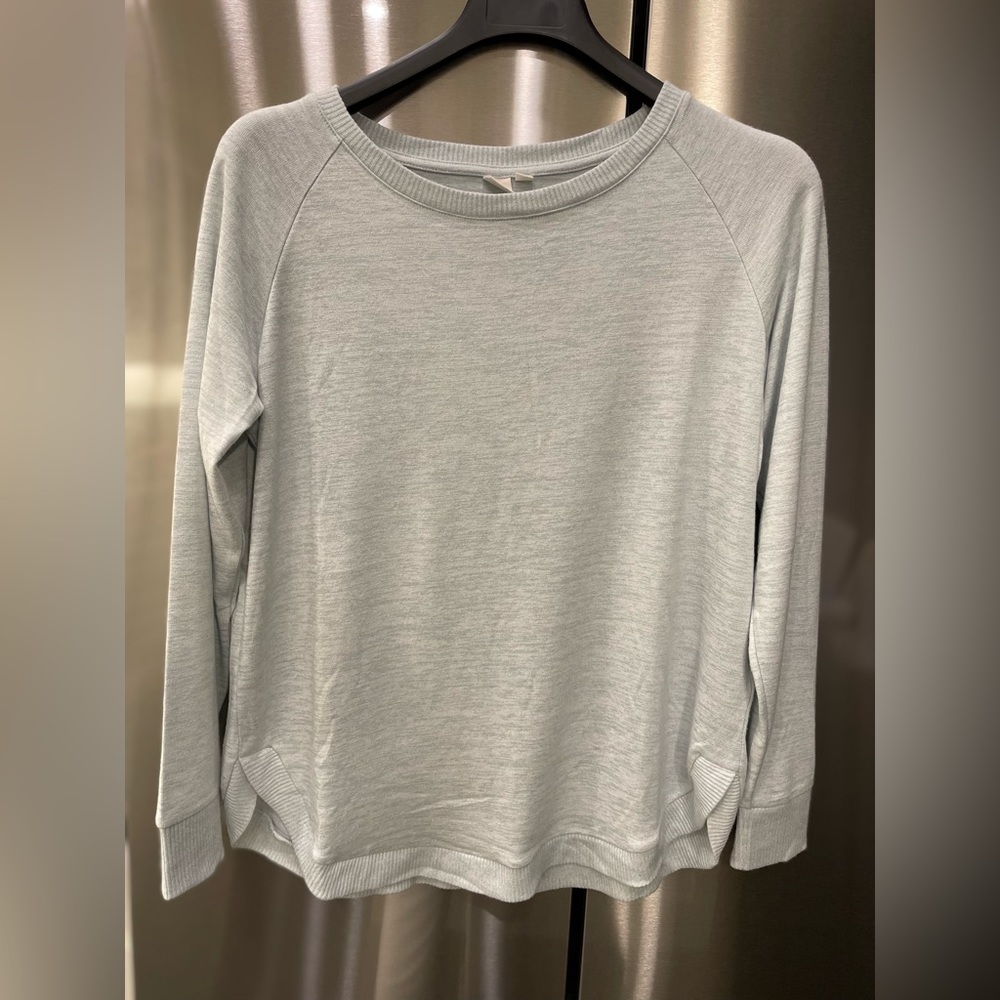 Gap Lightweight Softspun Raglan Sweater, Mist Blue, Women’s MED